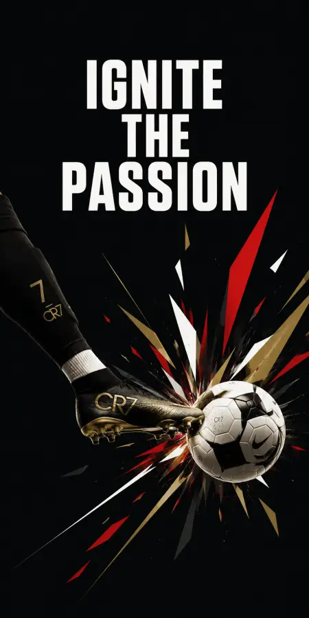 Cristiano Ronaldo Ignite The Passion Wallpaper 4K wallpaper for desktop and mobile - Pixbee