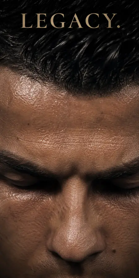 Cristiano Ronaldo Legacy Close Up Focus — football phone wallpaper