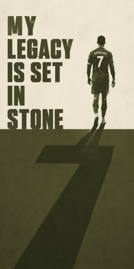 Cristiano Ronaldo Legacy Number 7 Shadow 4K wallpaper for desktop and mobile - Pixbee