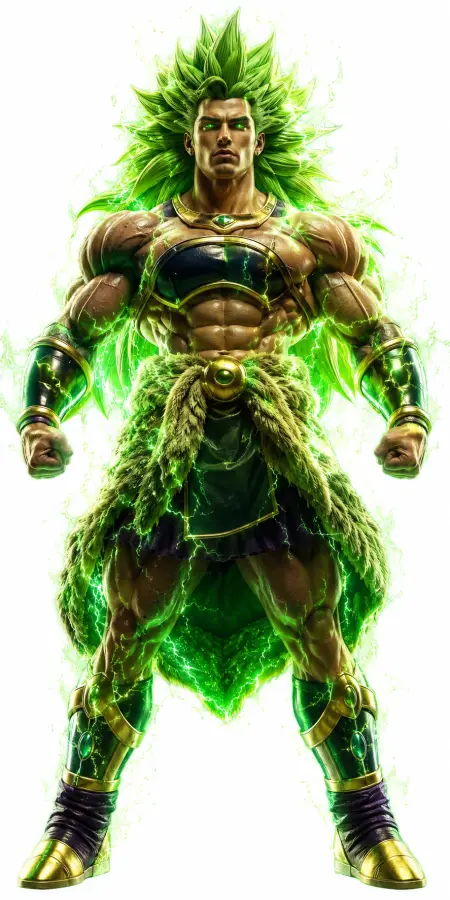 Cristiano Ronaldo Legendary Super Saiyan Broly 4K wallpaper for desktop and mobile - Pixbee