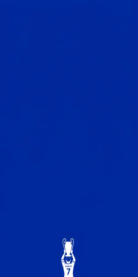 Cristiano Ronaldo Lifting Trophy Blue Background 4K wallpaper for desktop and mobile - Pixbee