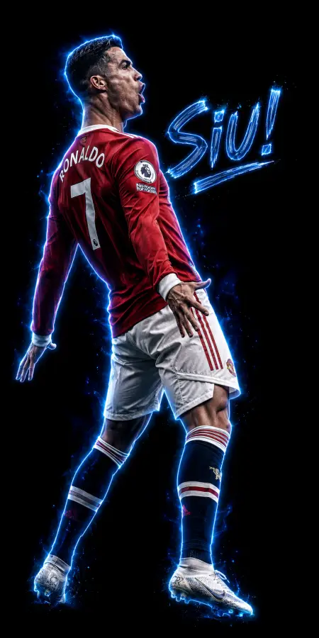 Cristiano Ronaldo Manchester United Siu Celebration — football phone wallpaper
