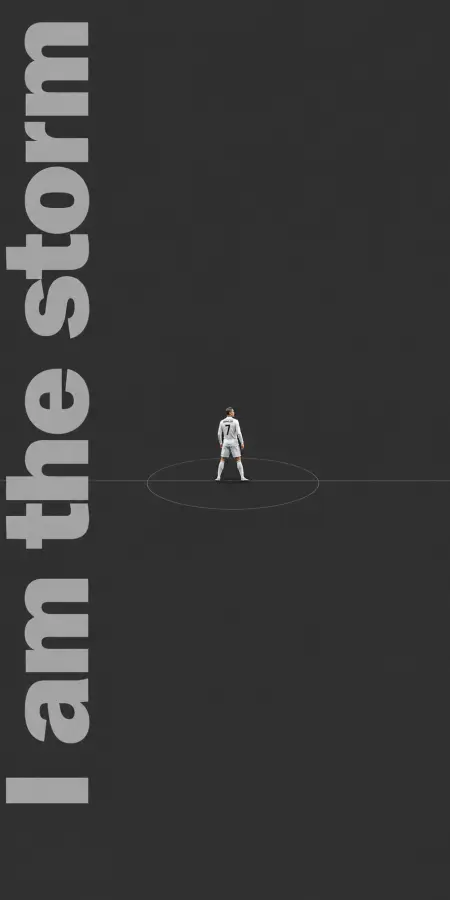 Cristiano Ronaldo Minimalist Center Circle Poster 4K wallpaper for desktop and mobile - Pixbee