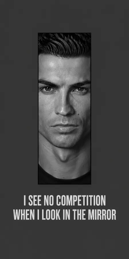 Cristiano Ronaldo Mirror Competition Close Up 4K wallpaper for desktop and mobile - Pixbee
