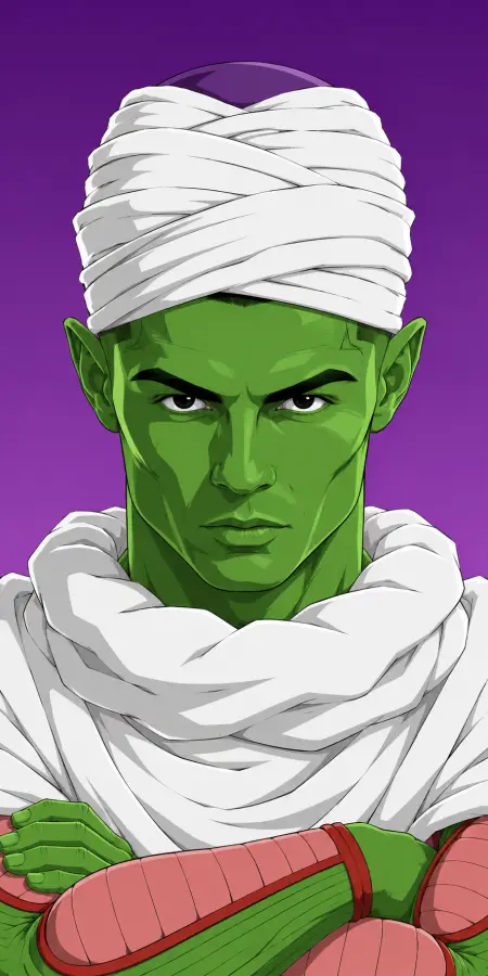Cristiano Ronaldo Piccolo Turban Anime Poster 4K wallpaper for desktop and mobile - Pixbee