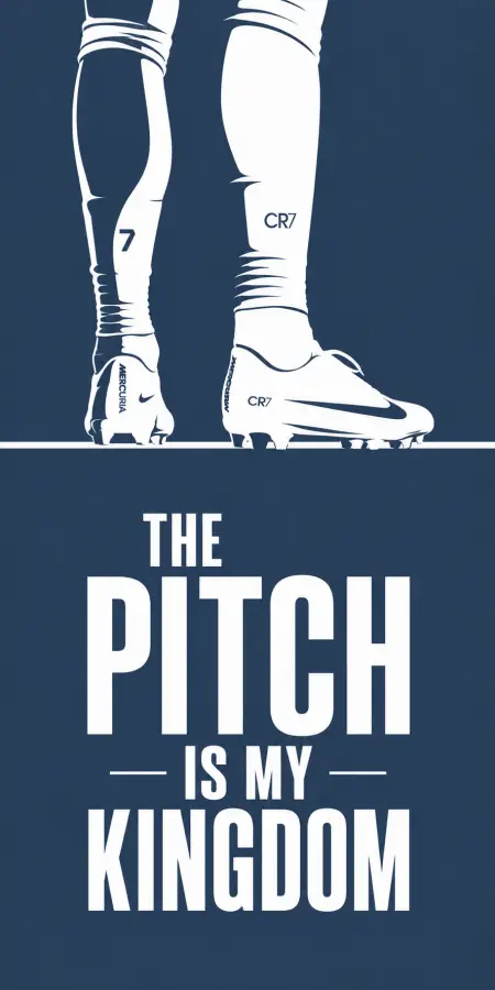 Cristiano Ronaldo Pitch Is My Kingdom 4K wallpaper for desktop and mobile - Pixbee