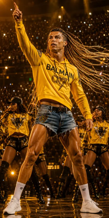 Cristiano Ronaldo Pop Star Concert Performance 4K wallpaper for desktop and mobile - Pixbee