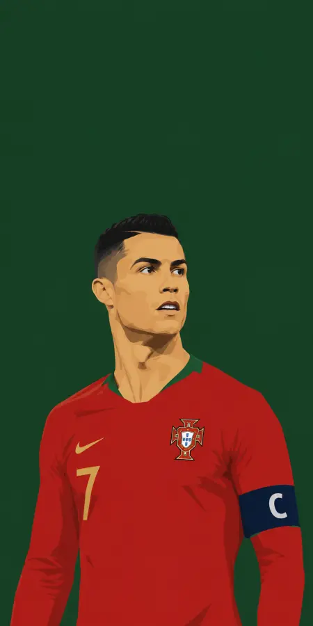 Cristiano Ronaldo Portugal National Team Kit 4K wallpaper for desktop and mobile - Pixbee
