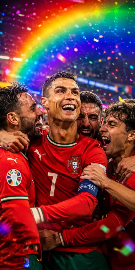 Cristiano Ronaldo Portugal National Team Victory — football phone wallpaper