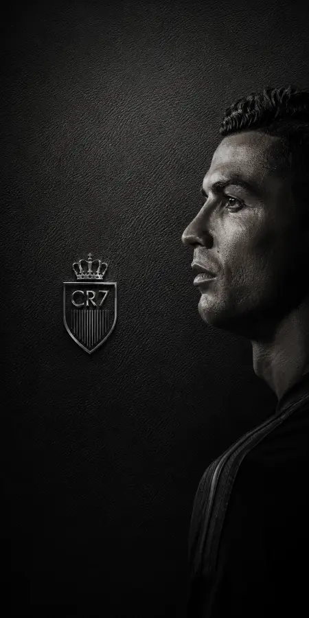 Cristiano Ronaldo Profile Leather Texture Portrait 4K wallpaper for desktop and mobile - Pixbee
