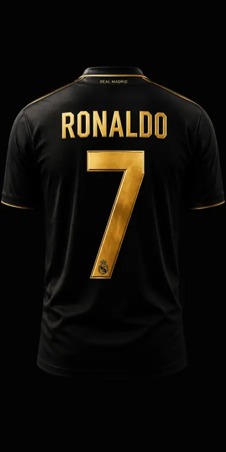 Cristiano Ronaldo Real Madrid Black Jersey — football phone wallpaper
