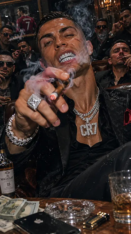 Cristiano Ronaldo Rich King Aura 4K wallpaper for desktop and mobile - Pixbee