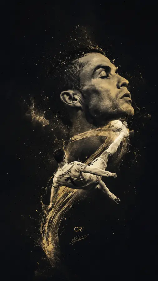 Cristiano Ronaldo — Silence, focus, and greatness frozen in one legendary moment. 4K wallpaper for desktop and mobile - Pixbee