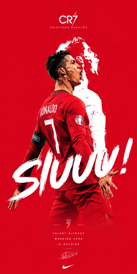 “Cristiano Ronaldo — SIUUU!” 4K wallpaper for desktop and mobile - Pixbee