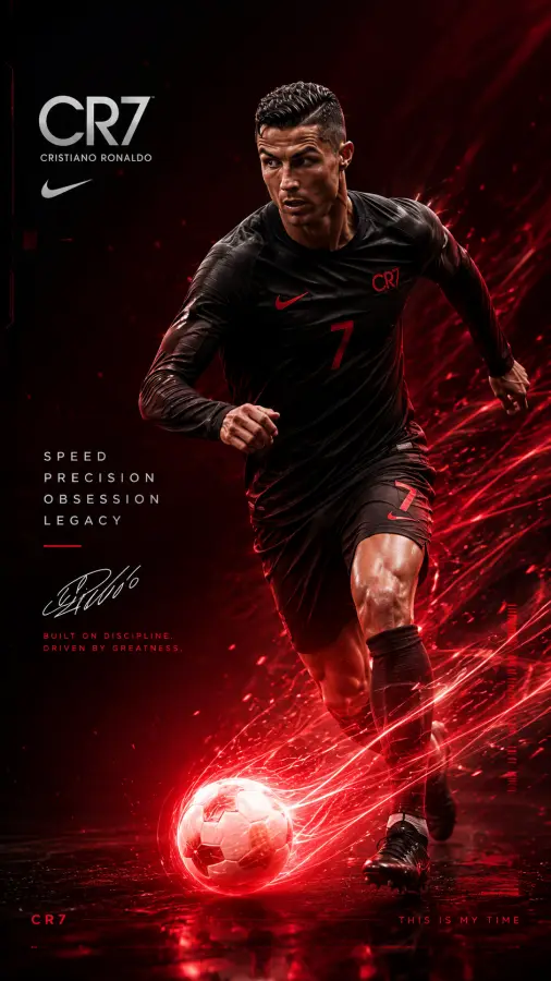 Cristiano Ronaldo — Speed. Power. Pure Legacy. 4K wallpaper for desktop and mobile - Pixbee