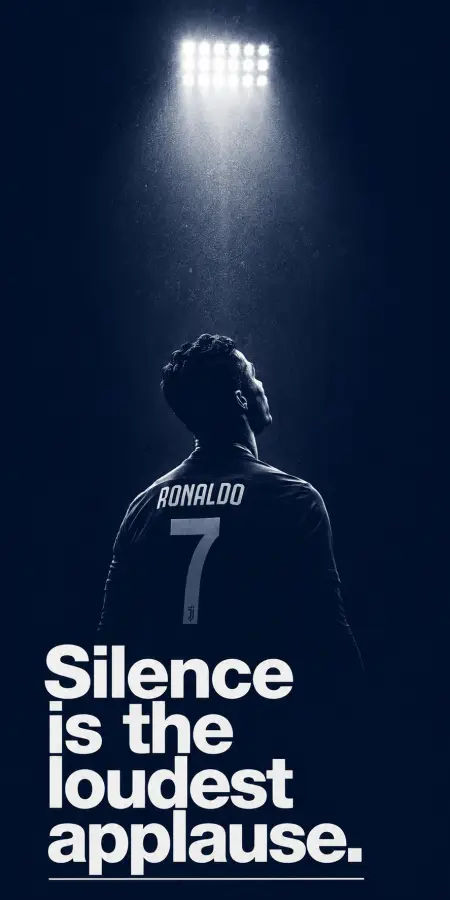 Cristiano Ronaldo Spotlight Silence Stadium Wallpaper 4K wallpaper for desktop and mobile - Pixbee