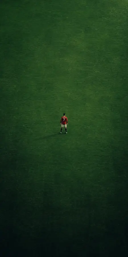 Cristiano Ronaldo Standing Alone Football Field 4K wallpaper for desktop and mobile - Pixbee