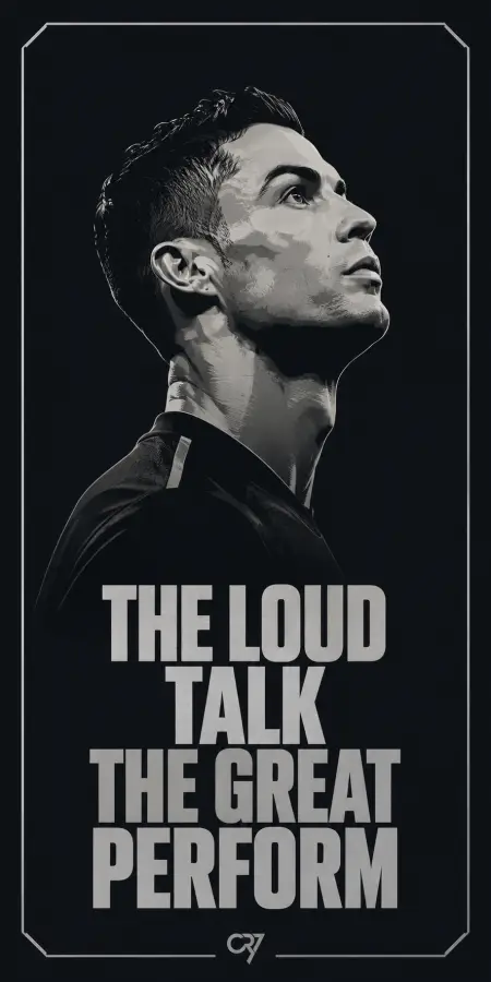 Cristiano Ronaldo The Loud Talk Poster 4K wallpaper for desktop and mobile - Pixbee
