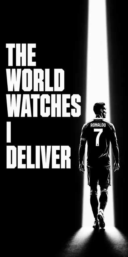 Cristiano Ronaldo The World Watches Me 4K wallpaper for desktop and mobile - Pixbee