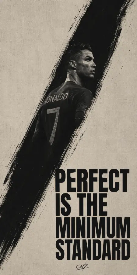 Cristiano Ronaldo Vintage Paint Brush Stroke 4K wallpaper for desktop and mobile - Pixbee