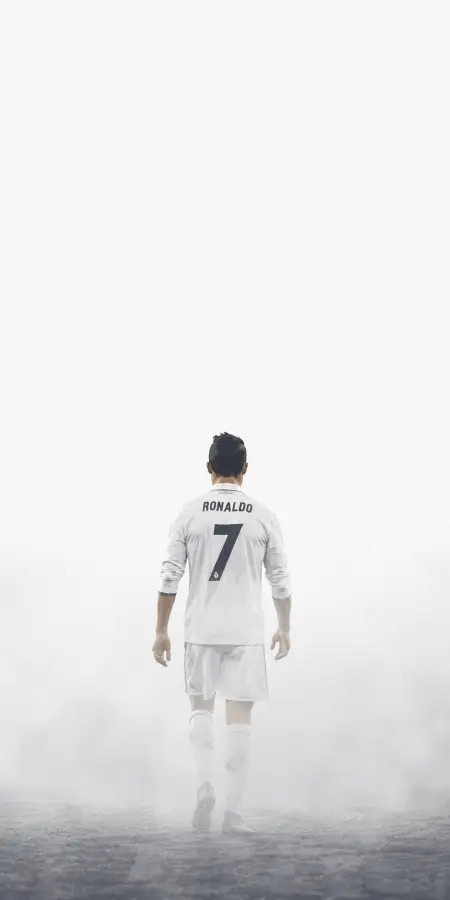Cristiano Ronaldo Walking Into Foggy Field 4K wallpaper for desktop and mobile - Pixbee