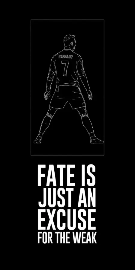 Cristiano Ronaldo White Outline Icon Poster 4K wallpaper for desktop and mobile - Pixbee