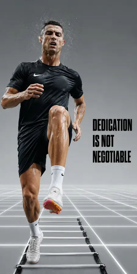 Cristiano Ronaldo Workout Dedication Motivational Poster — football phone wallpaper