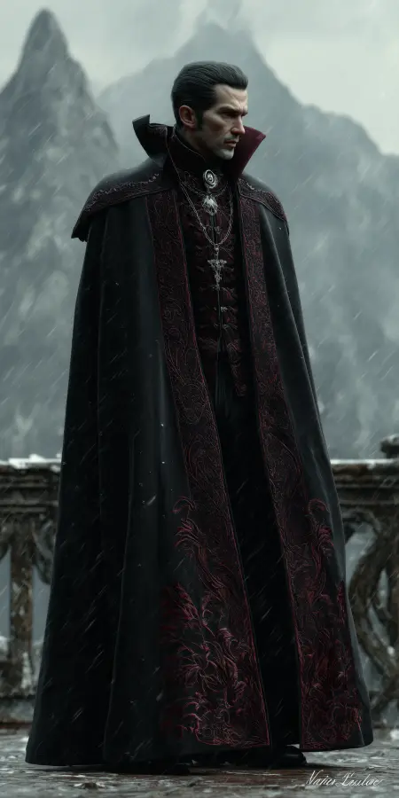 Dark Gothic Vampire Lord 4K wallpaper for desktop and mobile - Pixbee