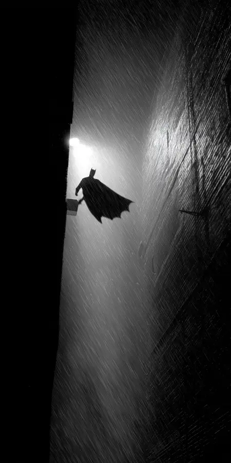 Dark Knight Shadow Leap 4K wallpaper for desktop and mobile - Pixbee
