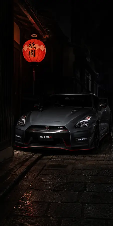 Dark Metallic Nissan Gtr Nismo Japanese Street — cars phone wallpaper