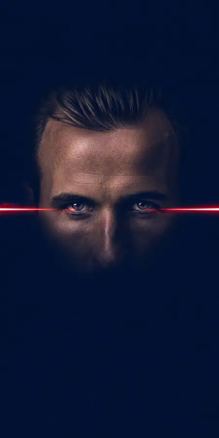 Dark Moody Harry Kane Laser Eyes Portrait 4K wallpaper for desktop and mobile - Pixbee