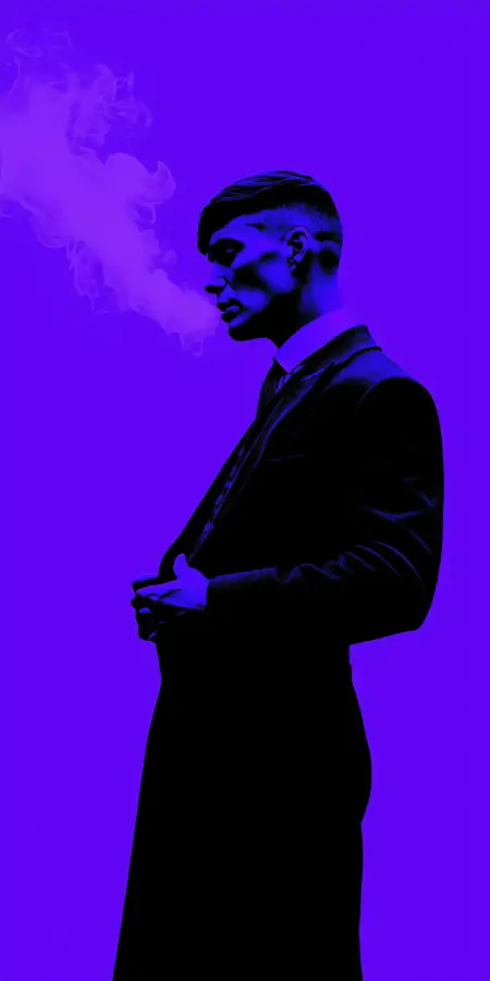 Dark Neon Mafia Gentleman 4K wallpaper for desktop and mobile - Pixbee