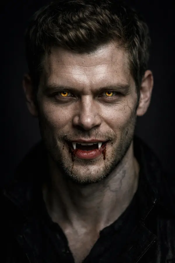Dark Vampire Portrait Aesthetic - Klaus 4K wallpaper for desktop and mobile - Pixbee
