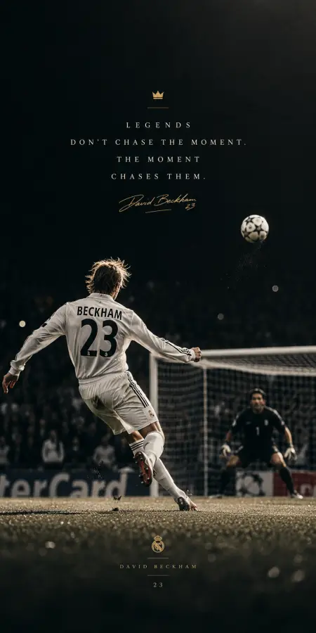 David Beckham Football Legacy Strike 4K wallpaper for desktop and mobile - Pixbee
