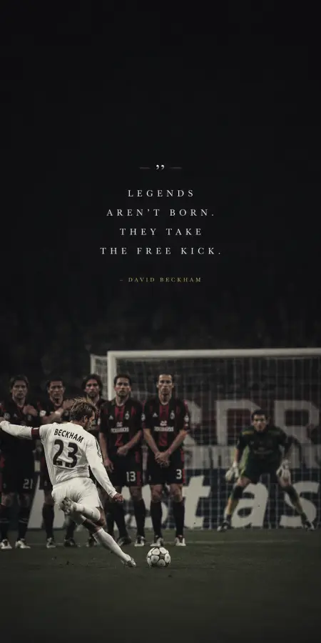 David Beckham Free Kick Football Legend 4K wallpaper for desktop and mobile - Pixbee