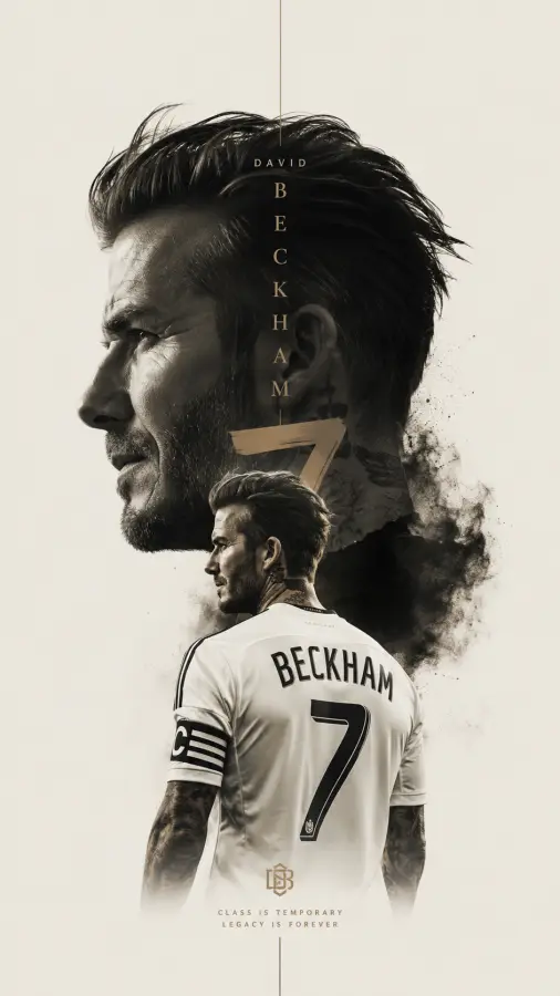 David Beckham — Style fades, but legacy stays forever. 4K wallpaper for desktop and mobile - Pixbee