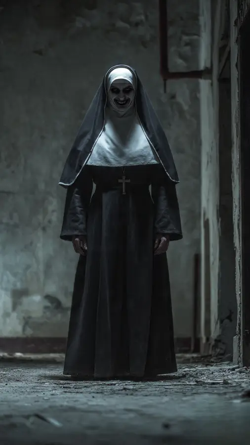 Demonic Nun Stands Unholy 4K wallpaper for desktop and mobile - Pixbee