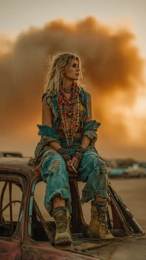Desert Rebel Wanderer 4K wallpaper for desktop and mobile - Pixbee