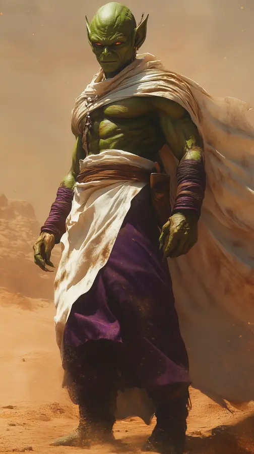 Desert Shadow Guardian - Piccolo - dragon ball 4K wallpaper for desktop and mobile - Pixbee