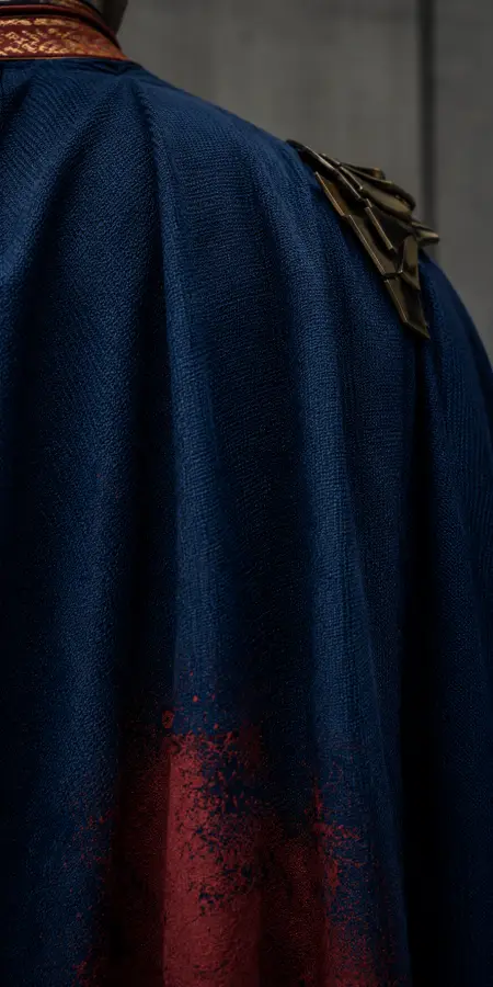 Detailed Close Up Macro Of Blue Fabric Cape 4K wallpaper for desktop and mobile - Pixbee