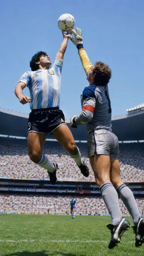 Diego Maradona Hand Of God Goal — football phone wallpaper