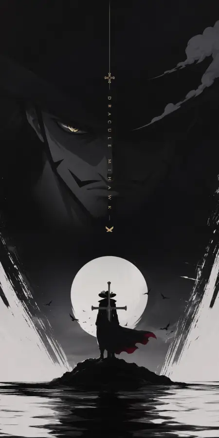 Dracule Mihawk: Silence Sharper Than Any Blade ⚔️🌑 4K wallpaper for desktop and mobile - Pixbee