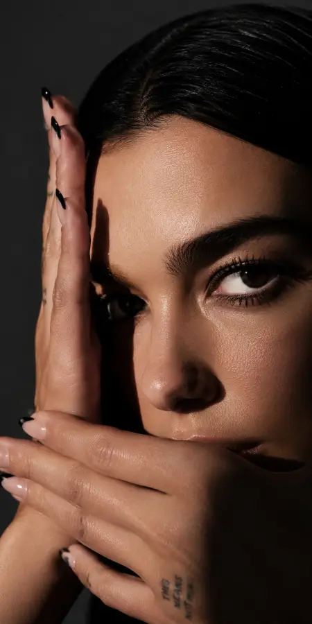 Dua Lipa Moody Close Up Portrait 4K wallpaper for desktop and mobile - Pixbee