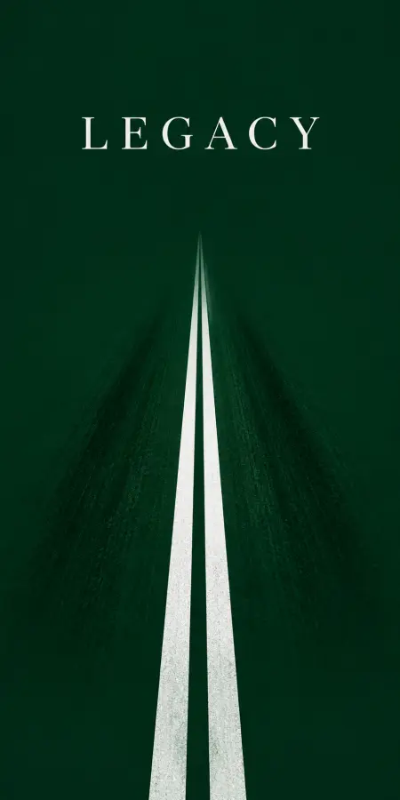 Endless Dark Green Road With Legacy Text 4K wallpaper for desktop and mobile - Pixbee