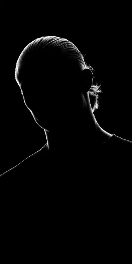 Erling Haaland Dark Silhouette Portrait Art — football phone wallpaper