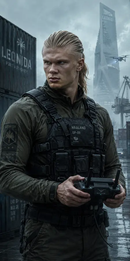 Erling Haaland Tactical Military Drone Operator — football phone wallpaper