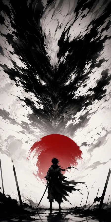 Even monsters bow before a warrior who fears nothing. ⚔️🩸🐉 4K wallpaper for desktop and mobile - Pixbee