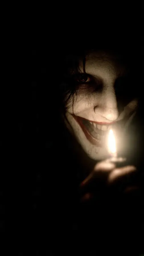 Evil Smile In Darkness 4K wallpaper for desktop and mobile - Pixbee