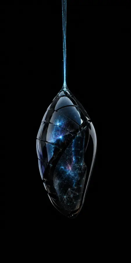 Futuristic Glowing Alien Pod Glass Capsule — iphone wallpapers phone wallpaper