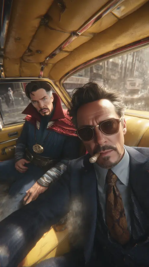 Genius Minds On Ride - Iron Man - Doctor Strange 4K wallpaper for desktop and mobile - Pixbee